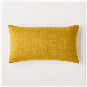 West Elm Silk Hand-Loomed Pillow Cover